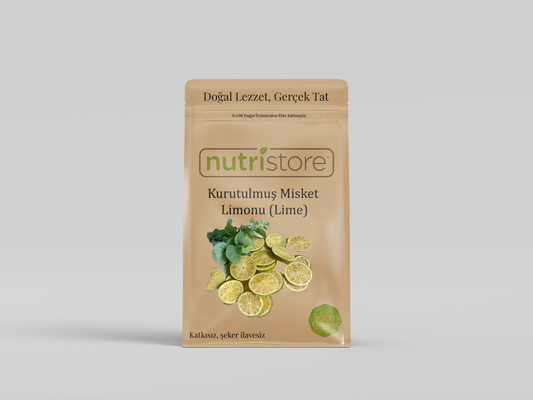 Kurutulmuş Dilimli Misket Limonu (Lime) | Ferah Aromalı, C Vitamini Zengini Doğal Atıştırmalık